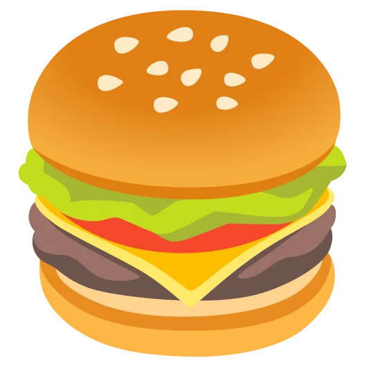 The hamburger emoji.