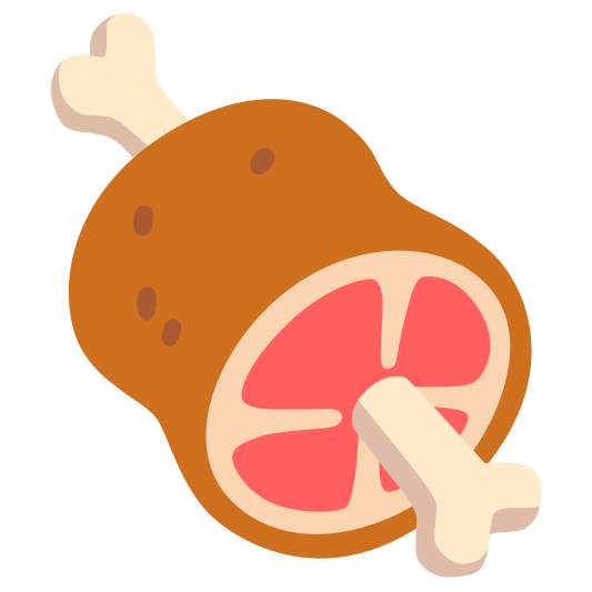 The meat on bone emoji.