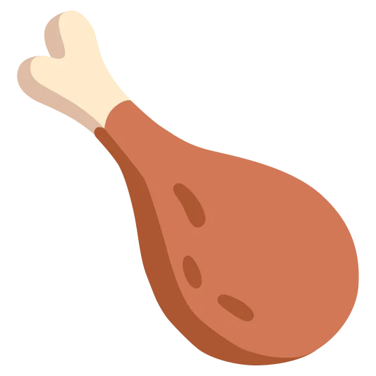 The poultry leg emoji.