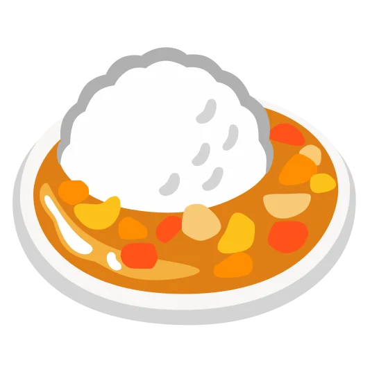 The curry rice emoji.