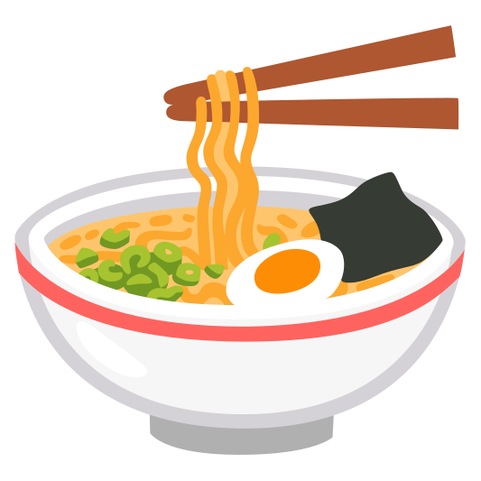 The steaming bowl emoji.