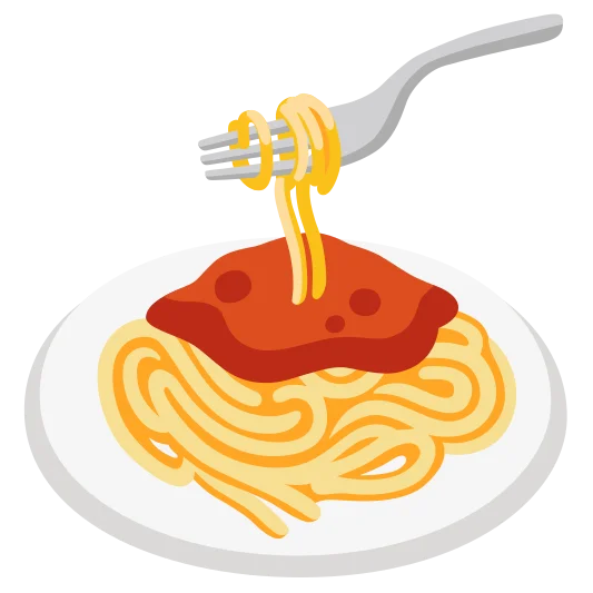 The spaghetti emoji.