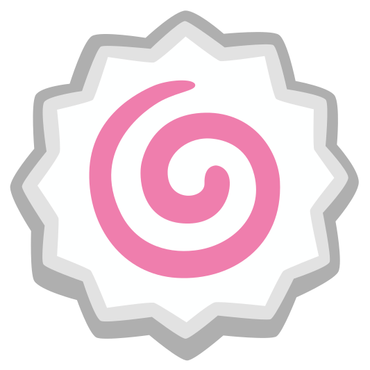 The fish cake with swirl emoji.