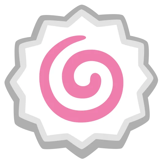 The fish cake with swirl emoji.
