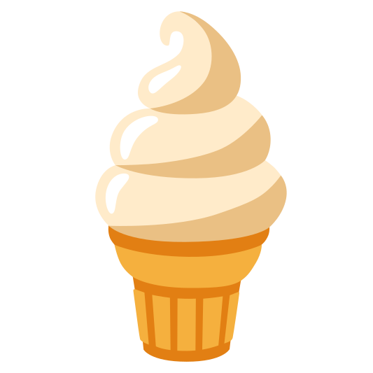 The soft ice cream emoji.
