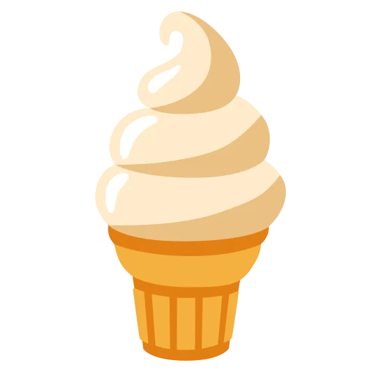 The soft ice cream emoji.