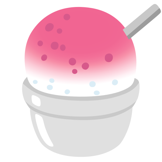 The shaved ice emoji.