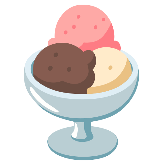 The ice cream emoji.