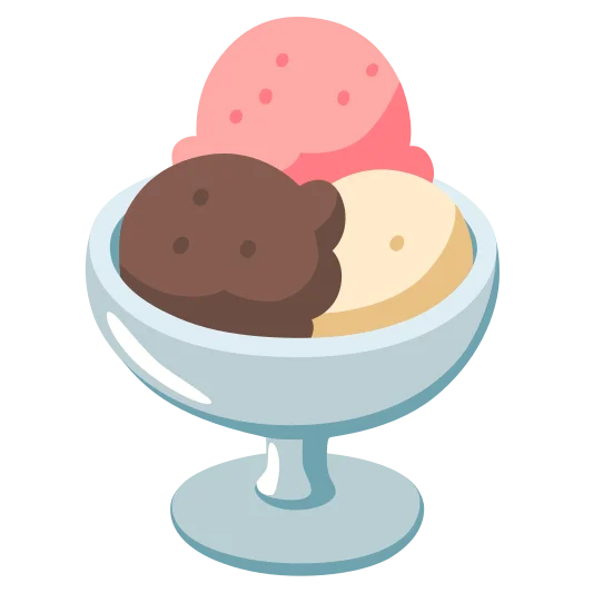 The ice cream emoji.