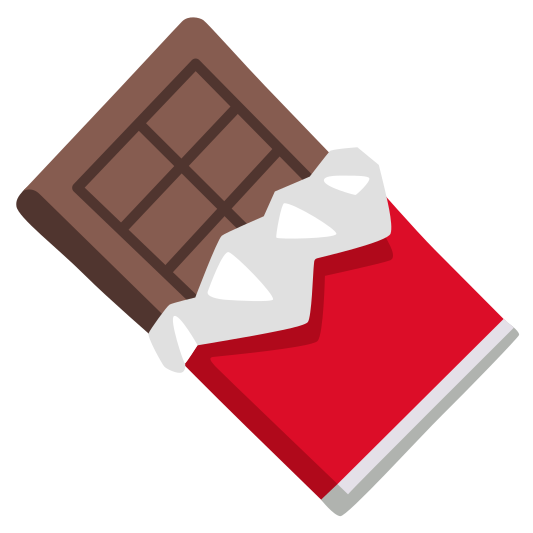 The chocolate bar emoji.