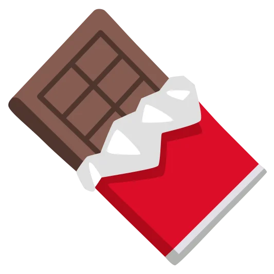 The chocolate bar emoji.