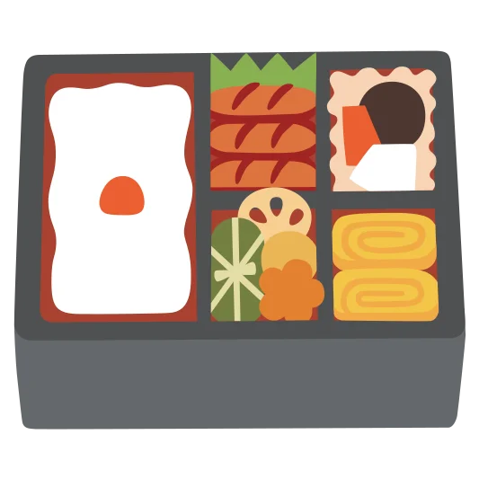 The bento box emoji.