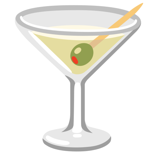 The cocktail glass emoji.