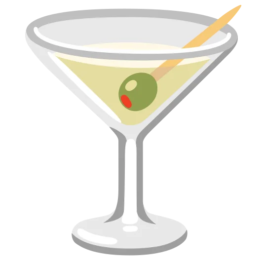 The cocktail glass emoji.