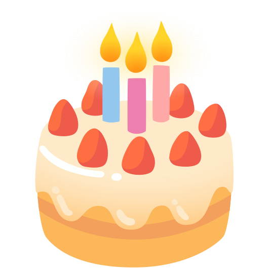 The birthday cake emoji.