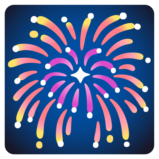 The fireworks emoji.