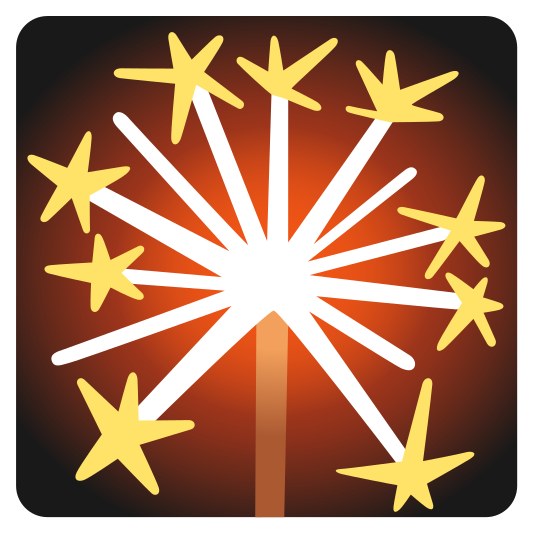 The sparkler emoji.