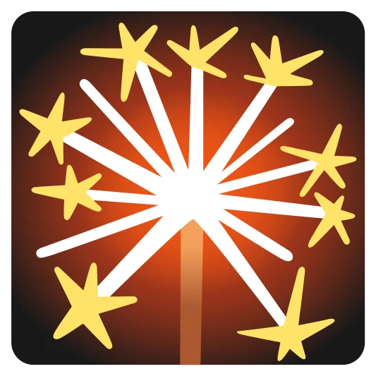 The sparkler emoji.