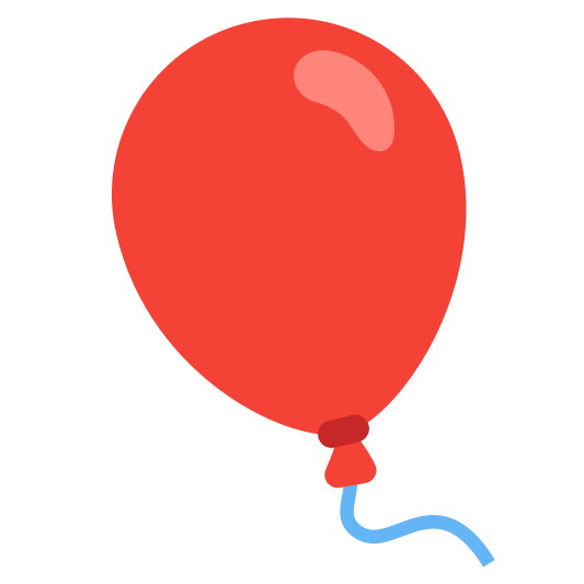The balloon emoji.