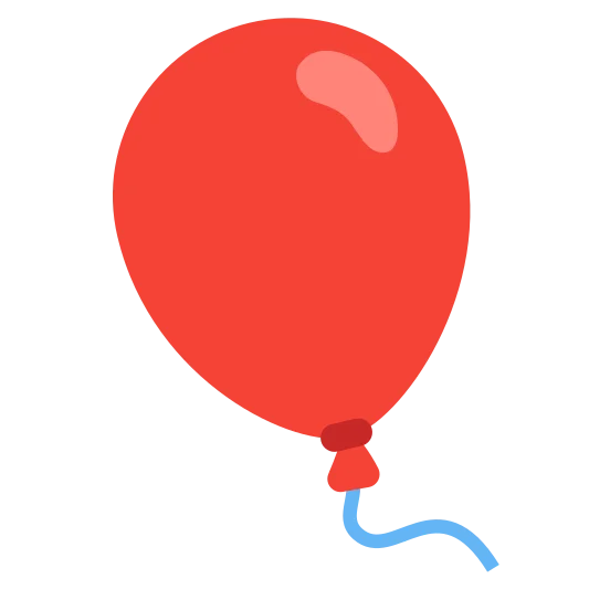 The balloon emoji.