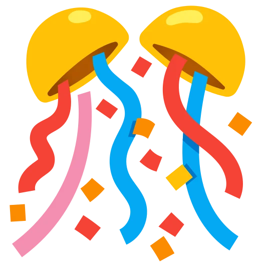 The confetti ball emoji.