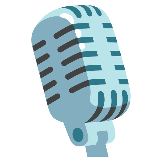 A studio microphone, used for recording audio in a professional setting.