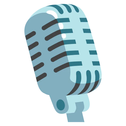 A studio microphone, used for recording audio in a professional setting.
