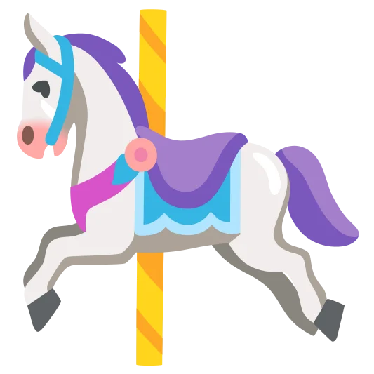 The carousel horse emoji.