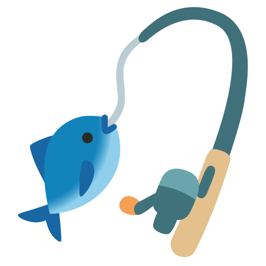 The fishing pole emoji.