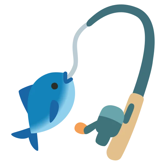 The fishing pole emoji.