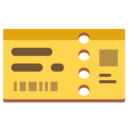 The ticket emoji.