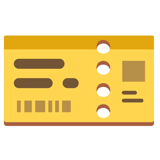 The ticket emoji.