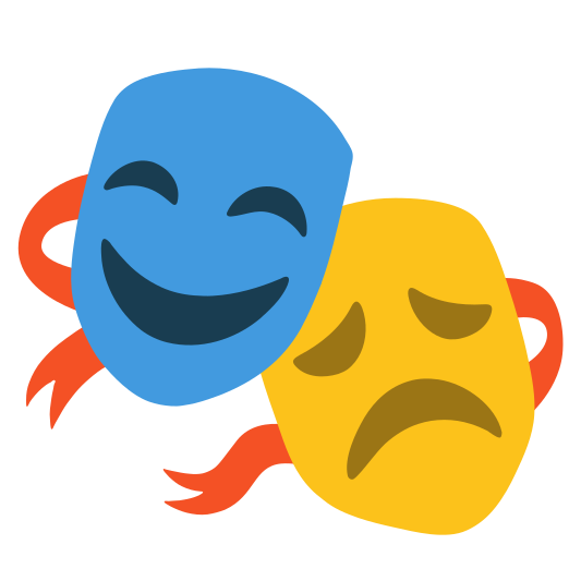 The performing arts emoji.