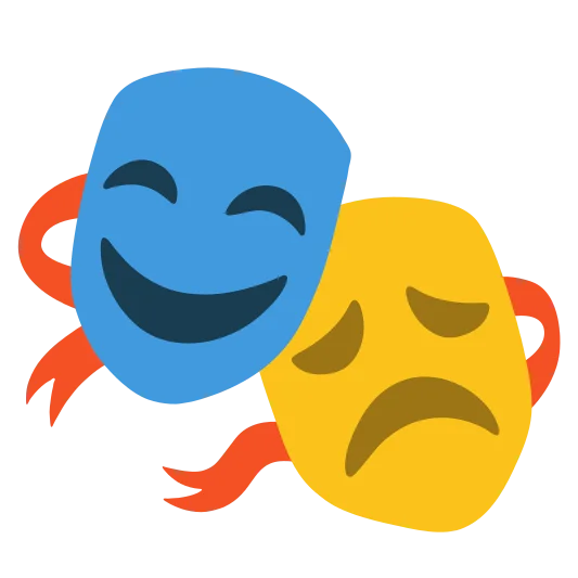 The performing arts emoji.