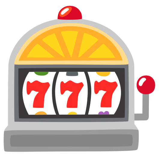 The slot machine emoji.