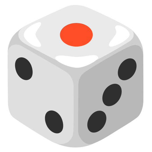 The game die emoji.
