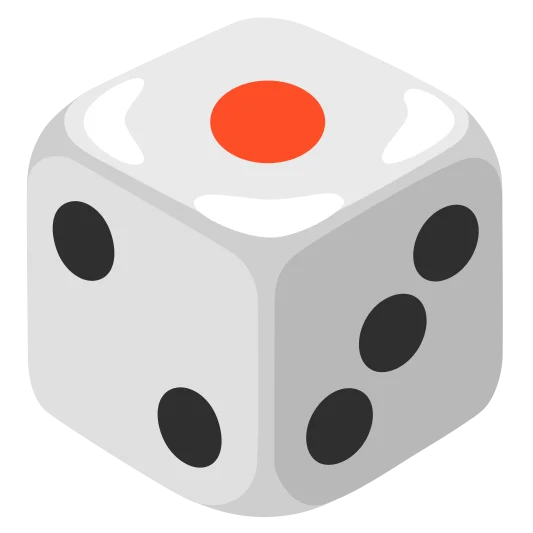 The game die emoji.