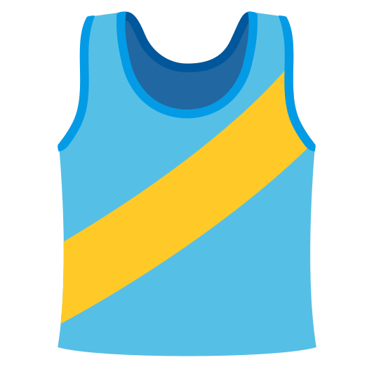 The running shirt emoji.