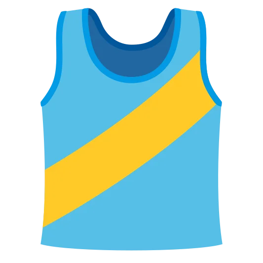 The running shirt emoji.