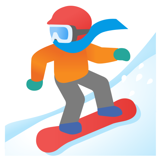 The snowboarder emoji.