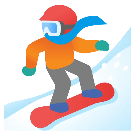 The snowboarder emoji.