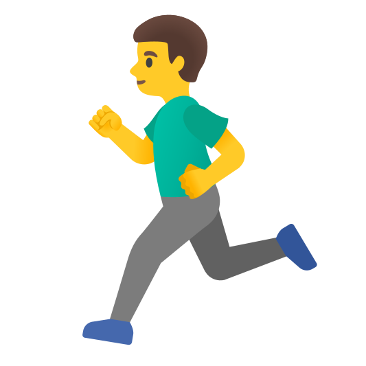 The man running emoji.