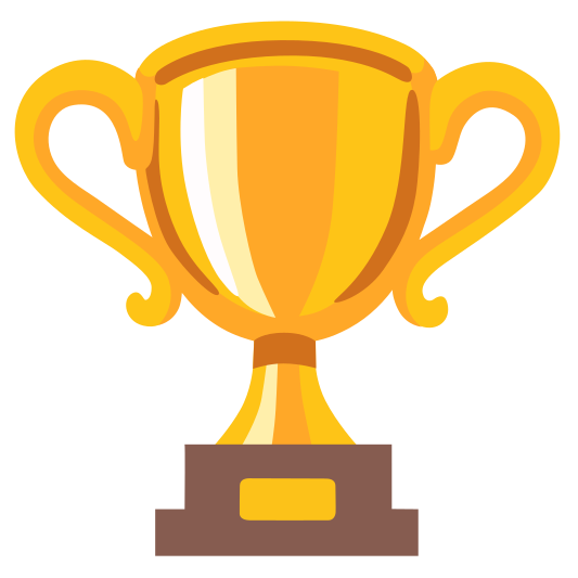 The trophy emoji.