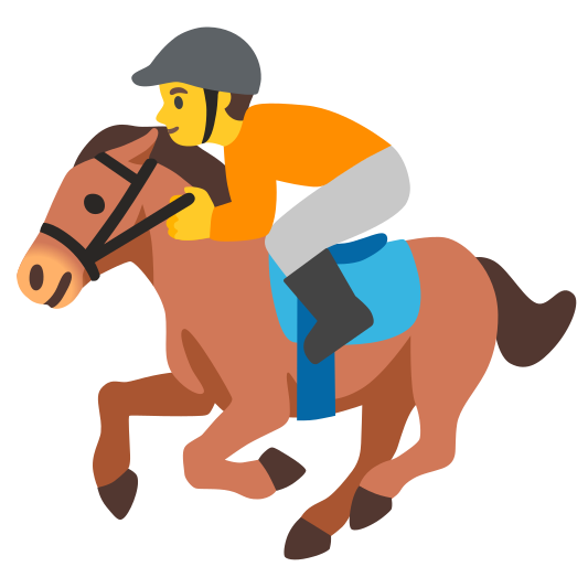 The horse racing emoji.