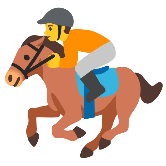 The horse racing emoji.