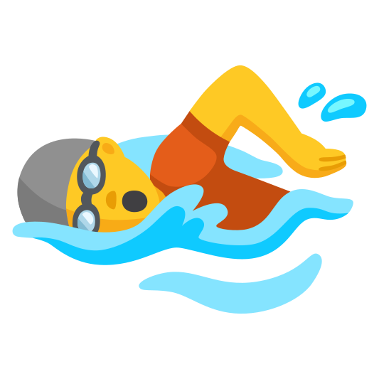 The person swimming emoji.
