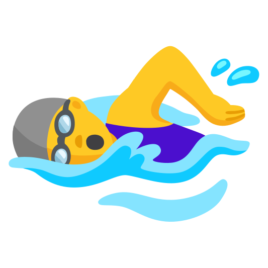 The woman swimming emoji.