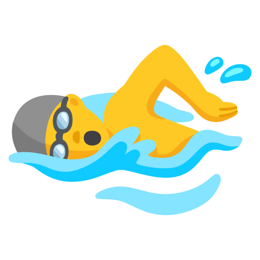 The man swimming emoji.