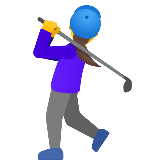 The woman golfing emoji.