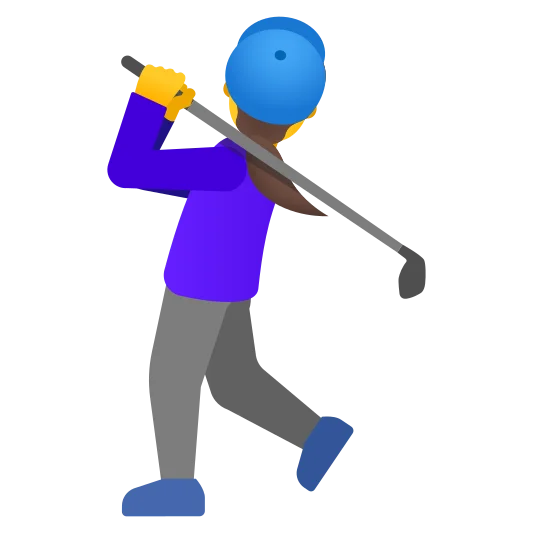 The woman golfing emoji.